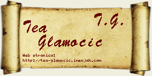 Tea Glamočić vizit kartica